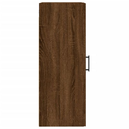 Стенен шкаф, кафяв дъб, 34,5x34x90 см, инженерно дърво