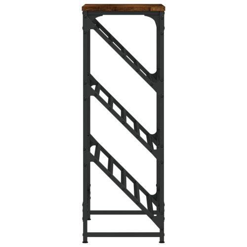 Етажерка за обувки, опушен дъб, 60x30x85 см, инженерно дърво