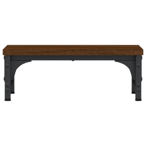 Поставка за монитор, кафяв дъб, 37x23x14 см, инженерно дърво
