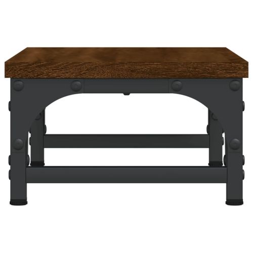 Поставка за монитор, кафяв дъб, 37x23x14 см, инженерно дърво