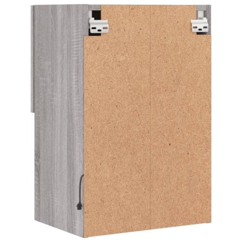 ТВ шкаф с LED осветление, сив сонома, 40,5x30x60 см