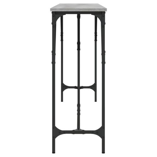 Конзолна маса, сив сонома, 200x29x75 см, инженерно дърво