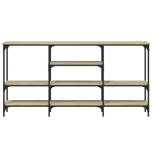 Конзолна маса, дъб сонома, 160x29x80 см, инженерно дърво