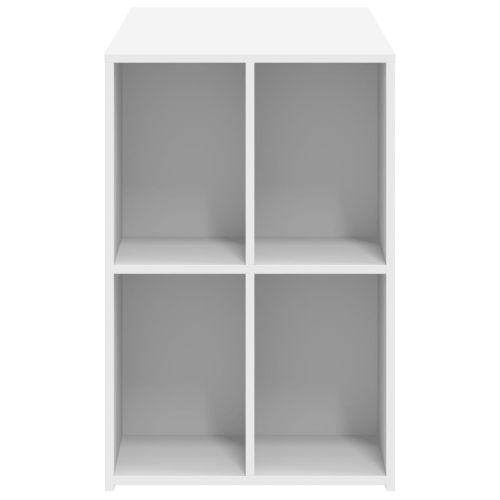 Бюро, бяло, 102x50x75 см, инженерно дърво