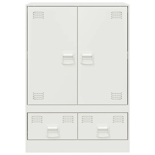 Висок шкаф, бял, 67x39x95 см, стомана