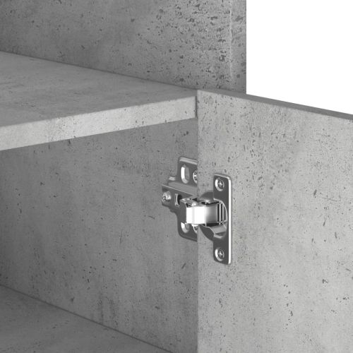 Сайдборд, бетонно сив, 73,5x35x75 см, инженерно дърво