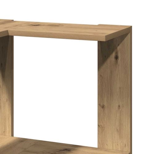 Ъглова етажерка 5 нива дъб артизан 50x50x179 см инженерно дърво