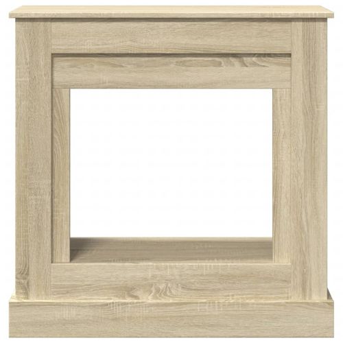 Облицовка за камина, сонома дъб, 90x30x90 см, инженерно дърво
