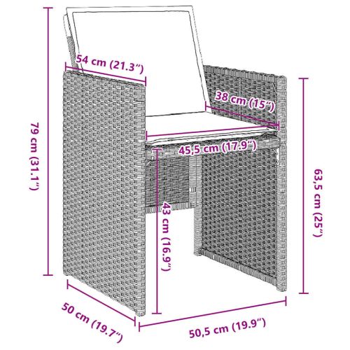 Комплект за хранене в градината 5 pcs Светлосиво Полиратан