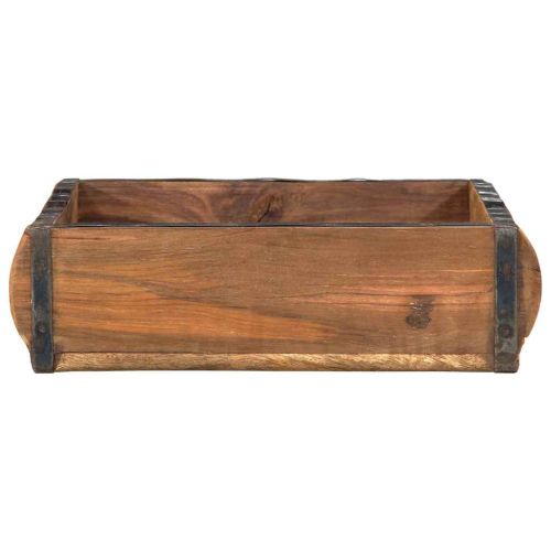 Поднос 4 pcs Кафяво 29 x 31 x 10 см Солидно възстановено дърво