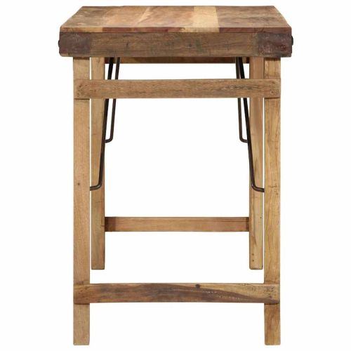 Трапезна маса Кафяво 110 x 55 x 76 cm регенерирано дърво масив