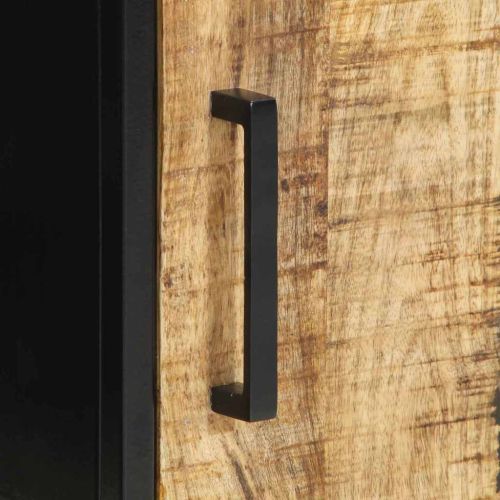 Нощен шкаф 2 pcs Кафяв и черен 30 x 30 x 40 cm