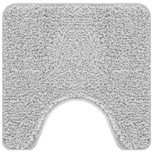 Нескользяща постелка за баня с изрезка за тоалет Сив 50 x 50 cm