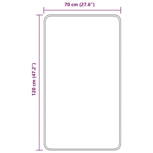 Килимче за баня с антихлъзгаща повърхност Лилаво 70 x 120 cm ПП