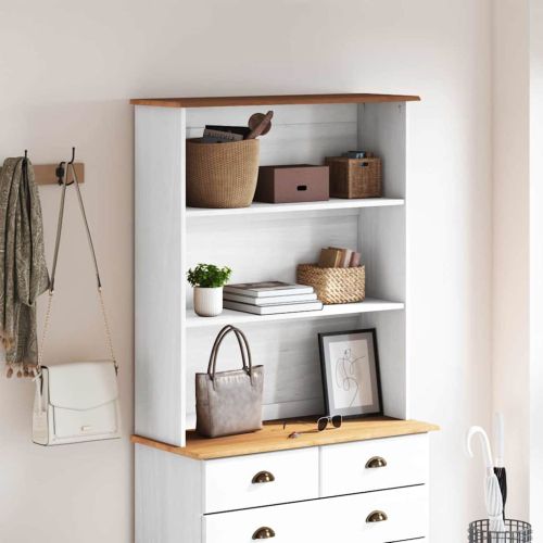 хранилка ASKIM 91 x 30 x 104 см Масивна борова дървесина