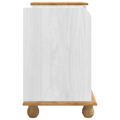 Пейка с място за съхранение ASKIM Бяло 100 x 39 x 62 см