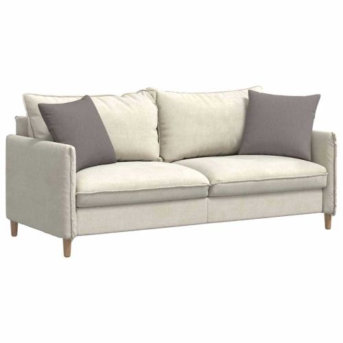 Диван възглавници 2 pcs Таупе 45 x 45 cm текстил