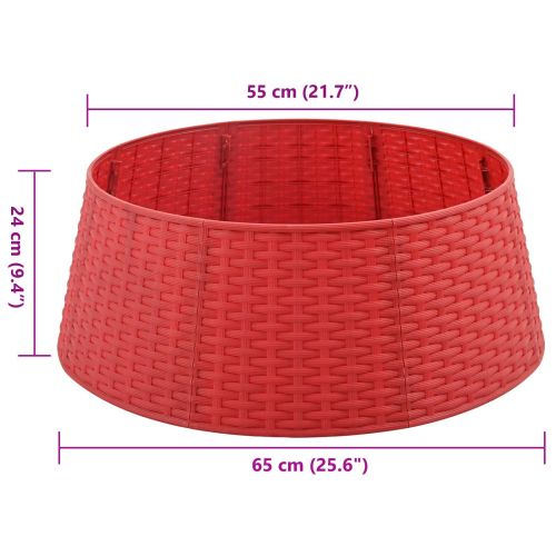 Коледнаполазадърво Червено Ø 65 x 24 см Пластмаса