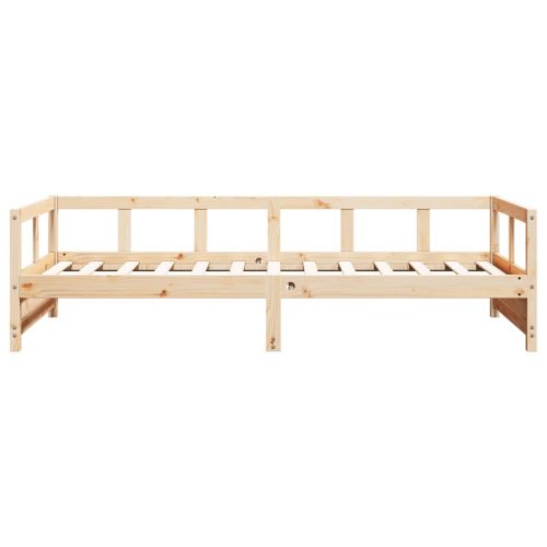 Дневно легло, натурален, 80x200 см, борово дърво масив