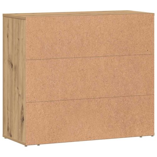 Сайдборд, дъб артизан, 80x33x70 см, инженерно дърво