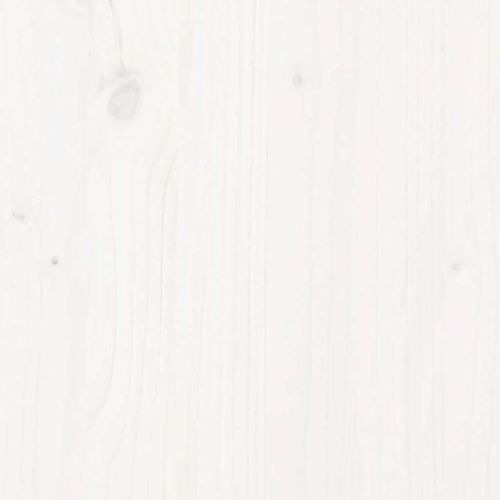 Дървена коледна елха за декорация Бяла 49 см