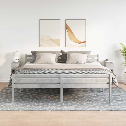 Нощни шкафчета с чекмеджета, 2 бр, бетонно сив, 20x36x60 см