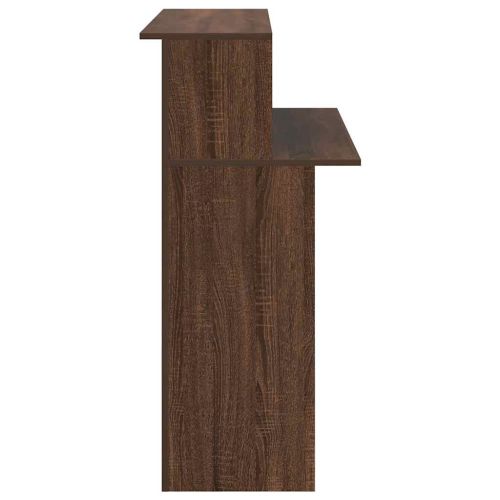 Приемно бюро, кафяв дъб, 100x50x103,5 см, инженерно дърво