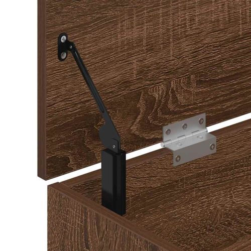 Пейка за обувки, кафяв дъб, 102x30,5x45 см, инженерно дърво