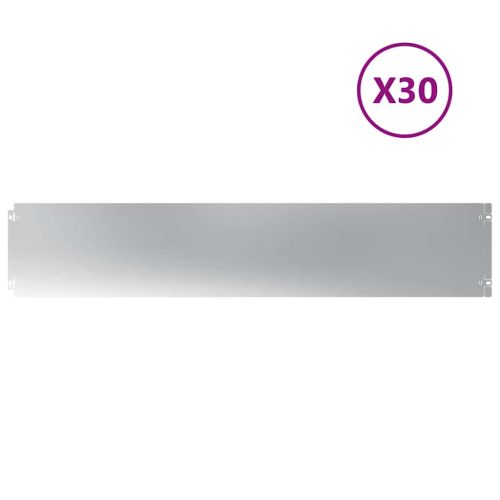 Краища за тревни площи 30 бр. 20x103 cm поцинкована стомана