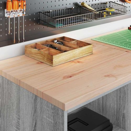 Гаражен шкаф за съхранение, сив сонома, 60x51x85 см, бор масив