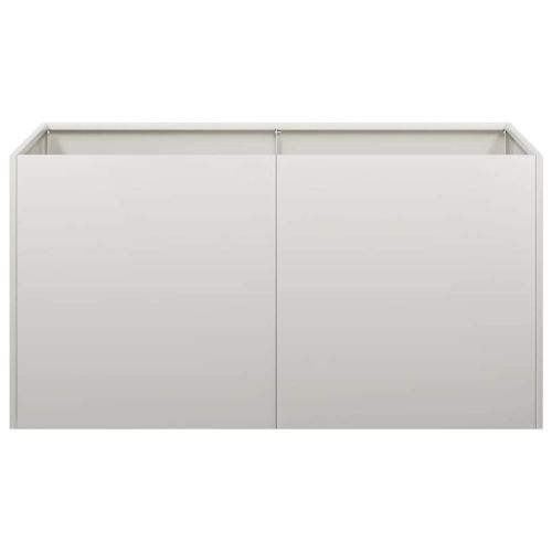 Кашпа, 80x40x40 см, неръждаема стомана