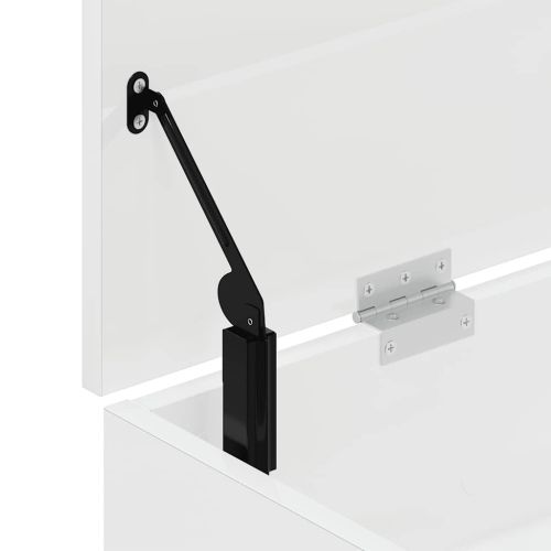 Пейка за обувки с висок гланц бяла 102x30,5x45 cm