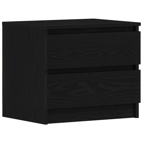Нощен шкаф 2 pcs Черния дъб 50 x 40 x 43,5 см Инженерно дърво