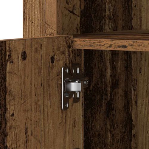 LED конзолна маса 2 pcs Старо дърво 41 x 37 x 67 см