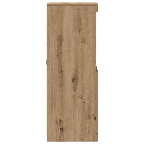 LED конзолна маса Дъб 41 x 37 x 100 см Инженерно дърво