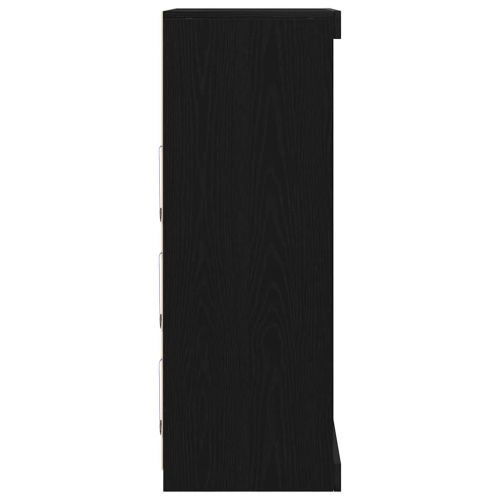 LED конзолна маса Черния дъб 60,5 x 37 x 100 см Инженерно дърво