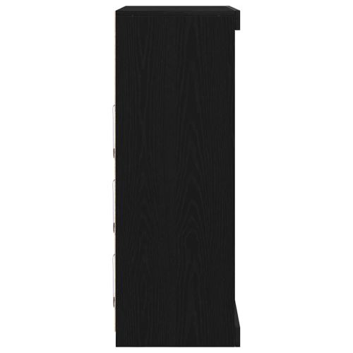 LED конзолна маса Черния дъб 41 x 37 x 100 см Инженерно дърво