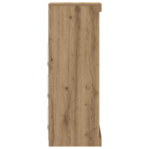 LED конзолна маса Дъб 41 x 37 x 100 см Инженерно дърво