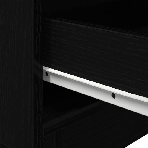 Нощен шкаф 2 pcs Черния дъб 45 x 40 x 55 см Инженерно дърво