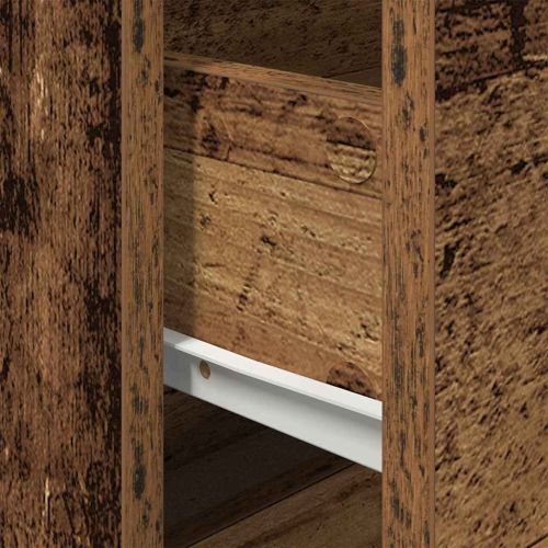 Нощен шкаф 2 pcs Старо дърво 50 x 39 x 41 cm Инженерно дърво