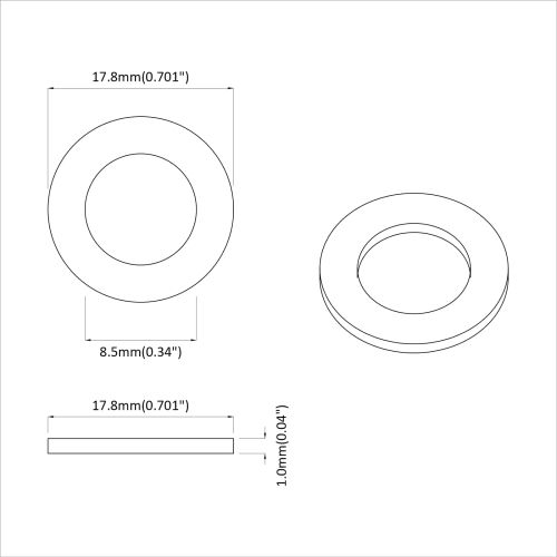 Шайби 11842 pcs Сребрист Желязо