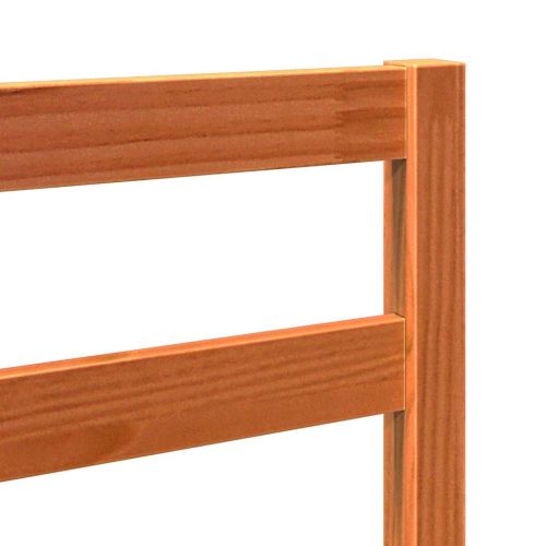 Главня за легло Кафяво с восъчно покритие 80,5 x 4 x 104 см