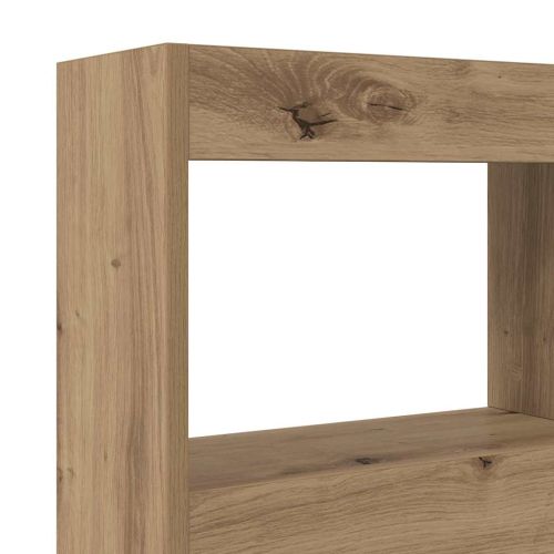 Облегалка за глава с рафт Дъб 120 x 17 x 102 cm Инженерно дърво