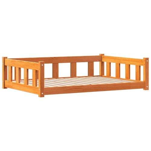 Кучешко легло Кафяво с восъчно покритие 100 x 70 x 28 см