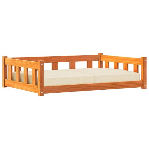 Кучешко легло Кафяво с восъчно покритие 100 x 70 x 28 см