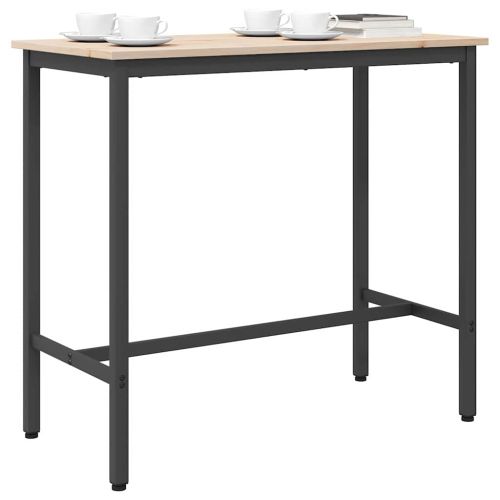 Маса Естествен 100 x 50 x 91 cm Инженерна дървесина и стомана