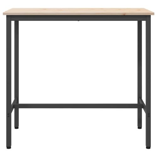 Маса Естествен 100 x 50 x 91 cm Инженерна дървесина и стомана