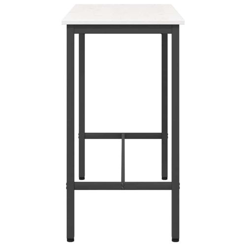 Маса Бяло 100 x 50 x 91 cm Инженерна дървесина и стомана