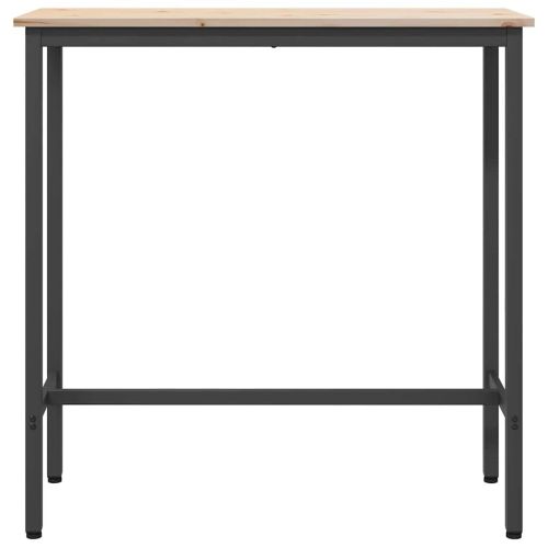 Маса Естествен 100 x 40 x 101 см Инженерна дървесина и стомана