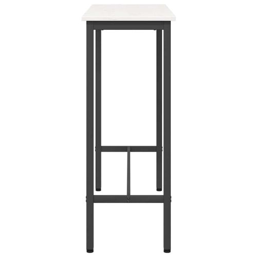 Маса Бяло 100 x 40 x 101 см Инженерна дървесина и стомана